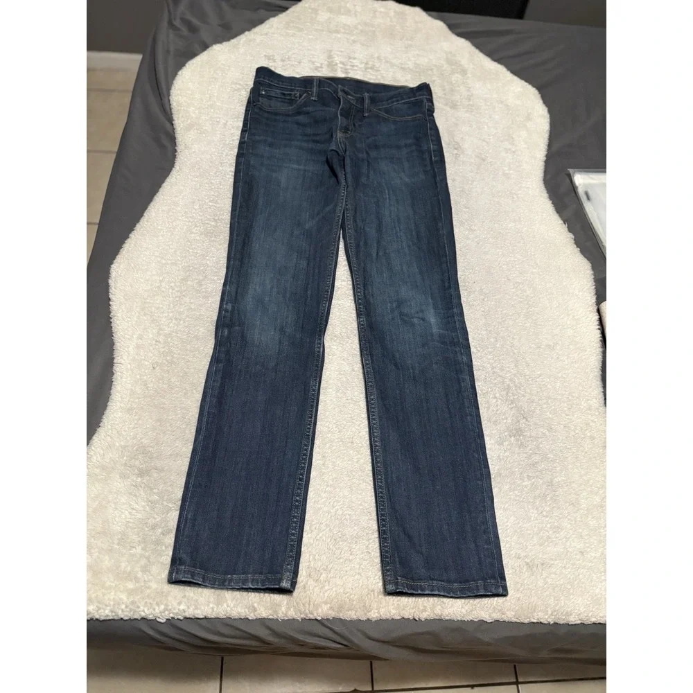 Levis 511 Mens Blue Slim Denim Jeans Size 32x34 Pants Stretch